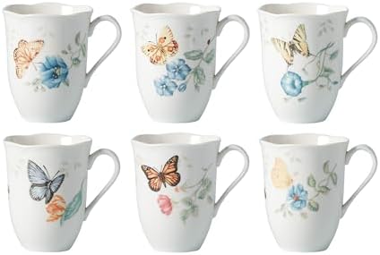 Lenox 892798 Butterfly Meadow 6-Piece Mug Set by Lenox