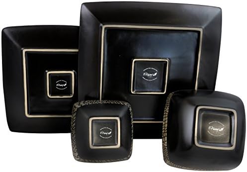 Elama’s Naina 16 Piece Double Bowl Stoneware Dinnerware Set - Image 5