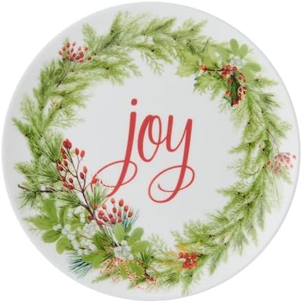 Mikasa Holiday Festive Garland Set of 6 Bone China Lightweight Chip Resistant Appetizer Plates Christmas Party Holiday Entertaining, 7 inch - Image 6