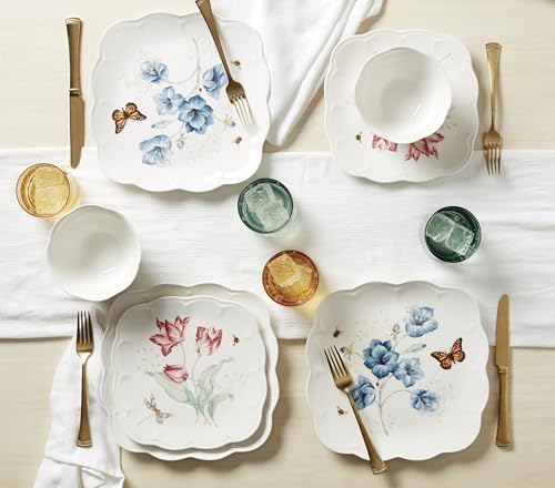 Lenox 894308 Butterfly Meadow Square 4-Piece Accent Plates - Image 7