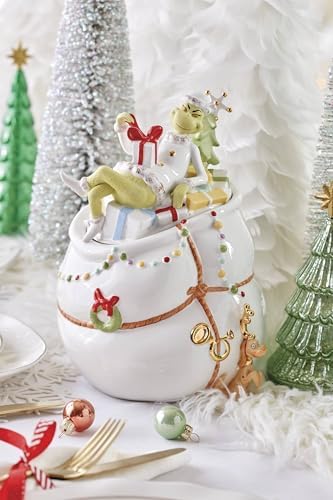 Lenox Merry Grinchmas Christmas Cookie Jar - Image 3