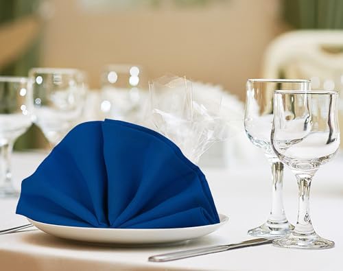 Utopia Home [24 Pack, Royal Blue] Cloth Napkins 17x17 Inches 100% Polyester - Image 5