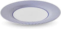 Spode Steccato Collection - 11" Dinner Plate, Stripe Cobalt Blue | Made of Fine Earthenware | Microwave and Dishwasher Safe | Made in England | Large Serving Plate for Salad, Pasta, or Appetizers by Spode