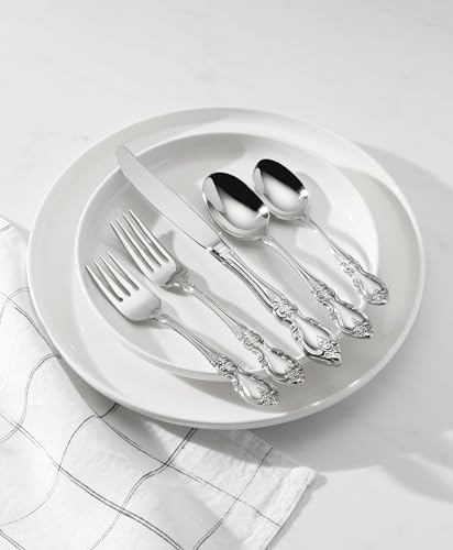 Oneida Louisiana Dinner Spoons Silverware Set for 4, Flatware - Image 4