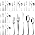 Stapava 30 Piece Silverware Set, Food-Grade Stainless Steel Flatware Sets for 6 Mirror Polished Cutlery Utensil Sets Include Dinner Knives Spoons and Forks Set Dishwasher Safe for Home Restaurant by StapavaSilverwareSet