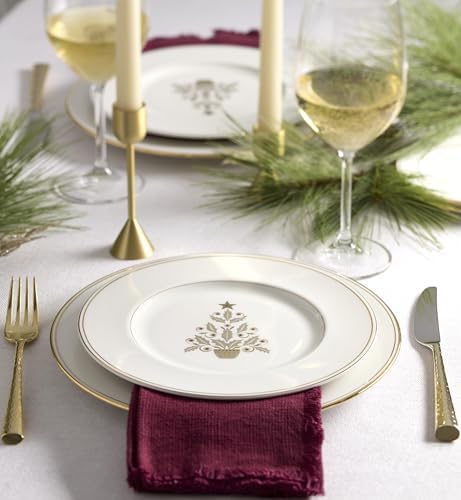 Lenox Federal Gold Christmas Accent Plates, Appetizer Set for 4 - Image 5