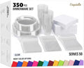 Exquisite 350 Pcs Clear Plates and Napkins Party Supplies Plate Sets by Exquisite