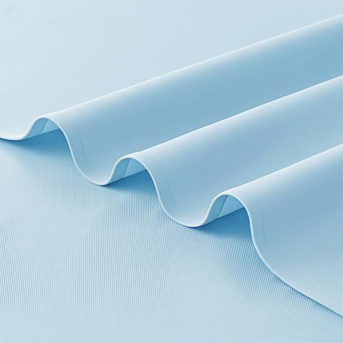 FOLINS&HOME Baby Blue Cloth Napkins Set of 4 Decorative 17x17 Inch Napkins - Image 3