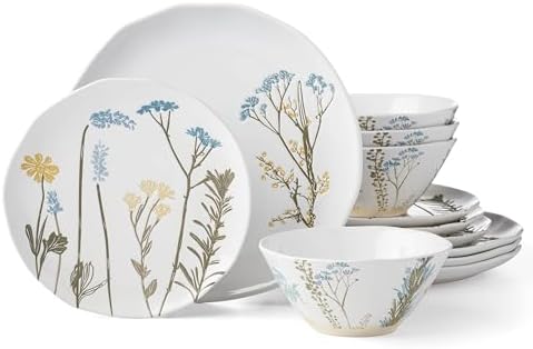Lenox Wildflowers Stoneware 12-Piece Dinnerware Set for 4 by Lenox