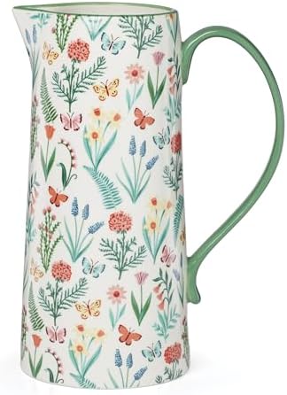Oneida First Blooms Ceramic Pitcher, 50oz by Oneida
