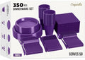350 Pcs Purple Plastic Plates for Party Purple Disposable Plates Set 50 of Each 9 Dinner Plate Set 7 Dessert Plate Cups Napkins & Cutlery Plastic Dinnerware Set Exquisite by Exquisite