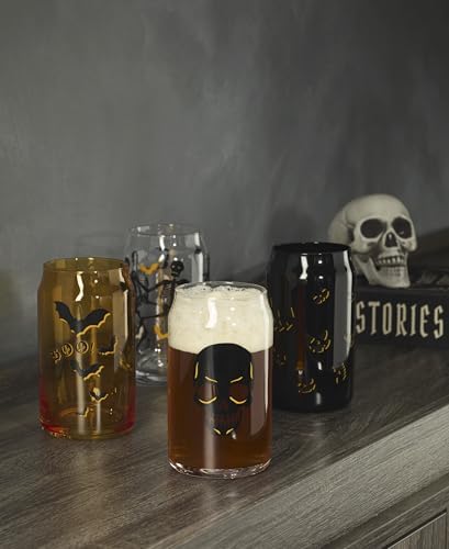 Oneida Vintro Halloween Can Cooler Glasses, 16oz, Set of 4 - Image 3
