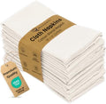 Ruvanti Cloth Napkins Set of 12, Cotton Enrich 18”x18” - Natural by Ruvanti