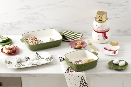 kate spade new york Evergreen Square Scallop Christmas Baking Dish - Image 5