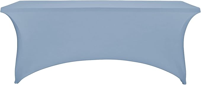 LZY Spandex Fitted Stretch Table Cover for 6 ft or 4ft or 8ft Folding Table, Rectangular Cocktail Tablecloth, Perfect for Party or Banquet