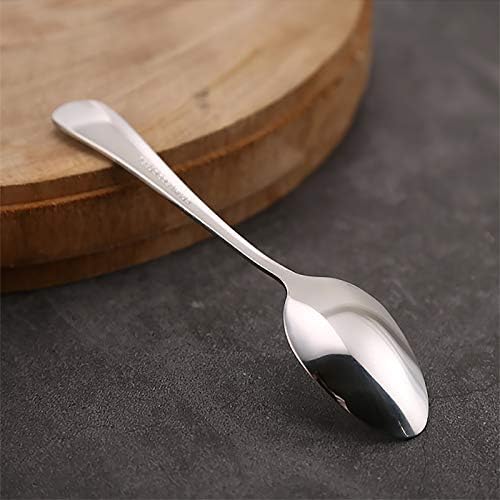 VANRA 4-Piece Children Spoons Stainless Steel Kids Dinner Spoons Child Silver Cutlery Set 5.6-inch (4 spoons) - Image 2