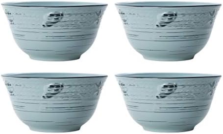 Pfaltzgraff Trellis Coastal 16-Piece Dinnerware Set, teal - Image 6