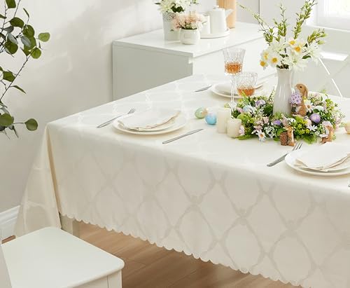 Newbridge Holiday Ribbons Bows Ivory 60 x 144 Rectangle Tablecloth - Image 6