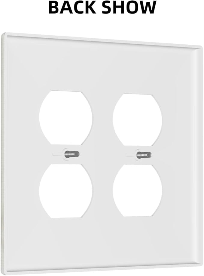 Light Switch Cover Mid Century Modern Retro Stars 2 Gang Decorative SwitchPlates Double Duplex Wall Plates Switch Plates and Outlet Covers for Bathroom Bedroom Decor
