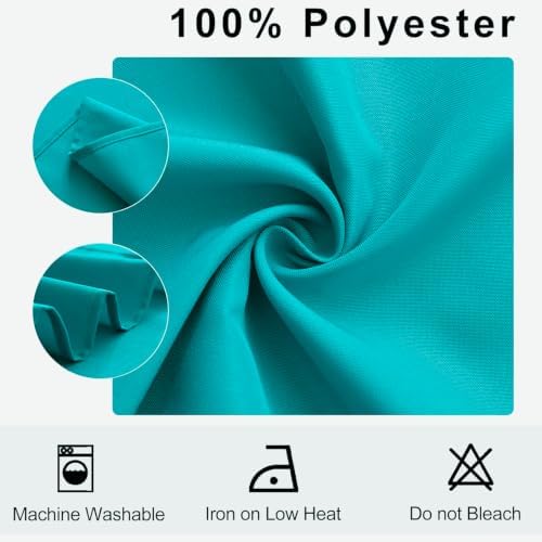 Hiasan Cloth Napkins Set of 6, 20 x 20 Inch, Turquoise - Image 4