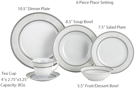 Lorenzo Sirena 57-Piece Dinnerware Set, Service for 8 - Image 3