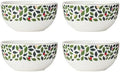 kate spade new york Evergreen Porcelain Christmas Cereal Bowl Set for 4 by Unknown