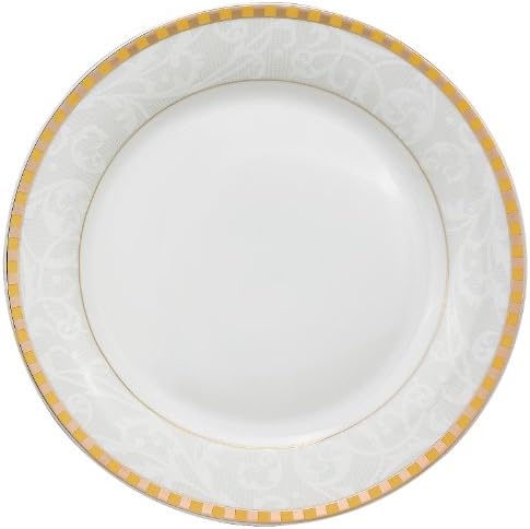 Lorren Home Trends 57-Piece Porcelain Dinnerware Set, Ricamo-GD, Service for 8 - Image 3