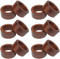 COTTON CRAFT Solid Wood Napkin Rings - Set of 12 Classic Napkin Rings by COTTONCRAFT