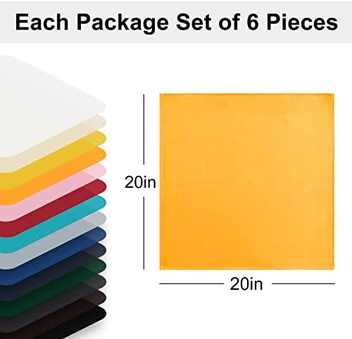 Hiasan Cloth Napkins Set of 6, 20 x 20 Inch, Orange - Image 4