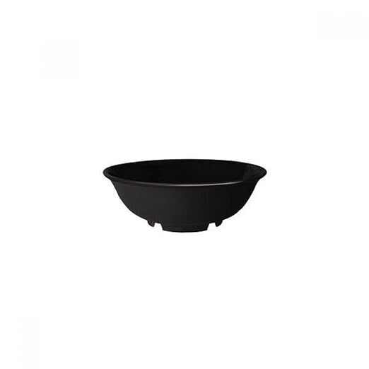 GET M-810-BK-EC Round Melamine Cereal Bowl, 24 Ounces, Black (Set of 4)
