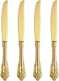 KEAWELL Gorgeous 4-Piece 18/10 Stainless Steel Dinner Knife Set (Gold) by KEAWELL