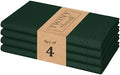 TWINY threads 4 Pack 100% Cotton Cloth Napkins, 18" x 18", Olive Green by TWINYThreads