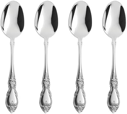 Oneida Louisiana Dinner Spoons Silverware Set for 4, Flatware by Oneida