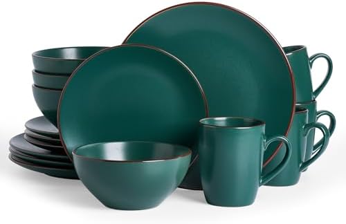 Famiware Venus Dinnerware Sets with Mugs, Ceramic Plates and Bowls for 4 by Famiware