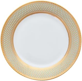 Porcelain Dinnerware Set with Real Gold Trim (Geometric Pattern, Service for 8) - Image 5