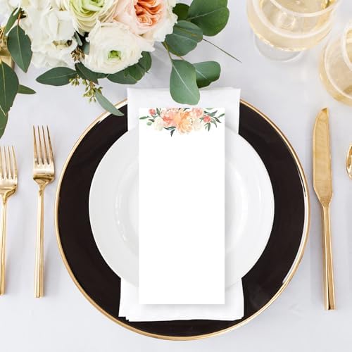 MAONAME Black Charger Plates Set of 6, Plastic Plate Chargers with Gold Rim - Image 2