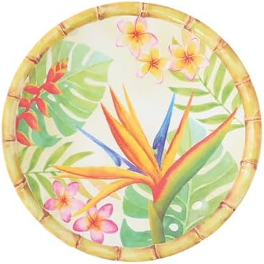 UP Bird of Paradise Melamine Round Dessert Plates, Small Serving Plates, for Appetizer, Snacks, and Side Dishes, Multicolor, 6 Inch, Set of 4 - Image 6