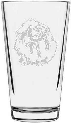 Pekingese Custom Personalized Dog Themed Etched All Purpose 16oz Pint Glass