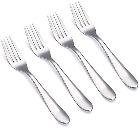VANRA 4-Piece Children Forks Set Stainless Steel Kids Dinner Forks Child Silver Cutlery Set 5.7-inch (4 forks) by VANRA