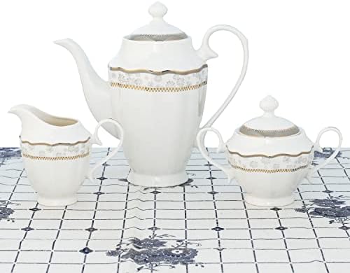 57 Piece Dinnerware Set-Bone China Service for 8 People-Noelle - Image 3