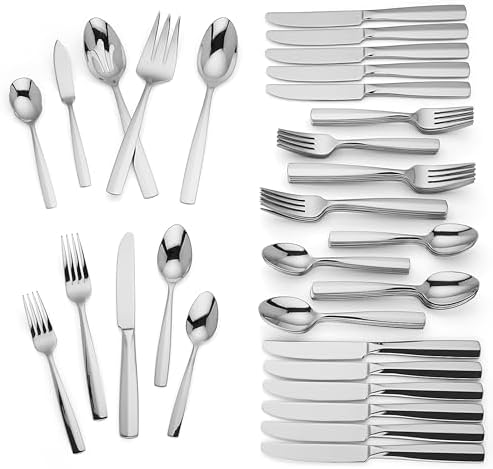 Lenox Lachlan 65-Piece 18/10 Silverware Set for 12, Flatware - Image 2