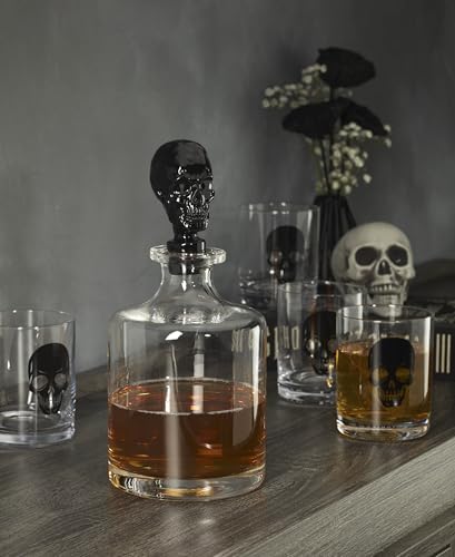 Oneida Vintro Halloween Skeleton 5-Piece Whiskey Glass Set - Image 3
