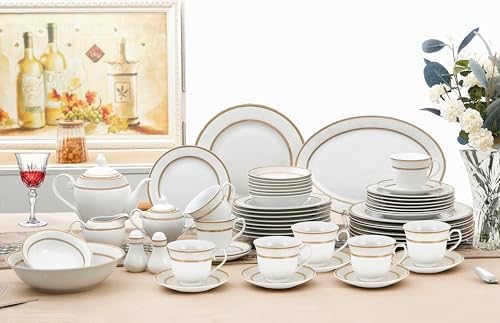 Lorenzo Amelia 57-Piece Dinnerware Set, Service for 8 - Image 4