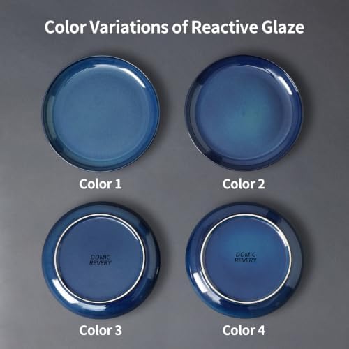 DOMICREVERY Ceramic Dinnerware Sets for 4, 12 Piece Plates and Bowls Sets - Image 5