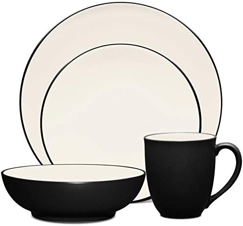 Noritake Colorwave Graphite 4-Piece Coupe Place Setting, Service for 1 by Noritake