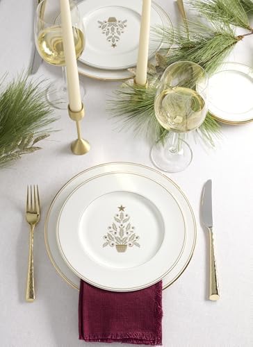 Lenox Federal Gold Christmas Accent Plates, Appetizer Set for 4 - Image 6