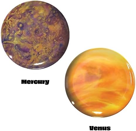 The Unemployed Philosophers Guild Planet Plates - 8" Melamine Astronomy Dessert Plates, Perfect for Appetizers and Snacks, Boxed Set of 8 - Image 5