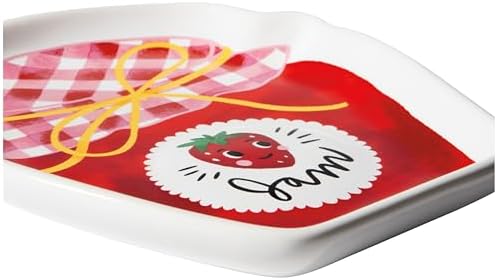Jubilee Strawberry Jam Shaped Stoneware Dish 5 x 6in - Image 2