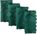 Newbridge Square Napkin, Set of 4 Napkins, Ribbons and Bows Damask, Wrinkle and Stain Resistant Square Napkins, Holiday Evergreen by HomeBargainsPlus