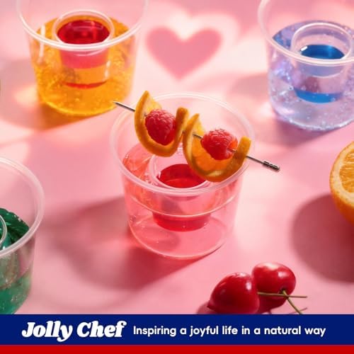 JOLLY CHEF 100 Disposable Bomber Cups, 4oz Clear Plastic Shot Glasses - Image 3